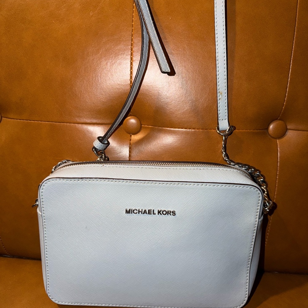 Michael Kors Light Blue Crossbody Bag
